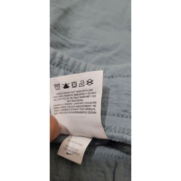 Nike Fleece Shorts Size Large Men's Blue Shorts 8' in Inseam Nike Swoosh Logo - Picture 7 of 12